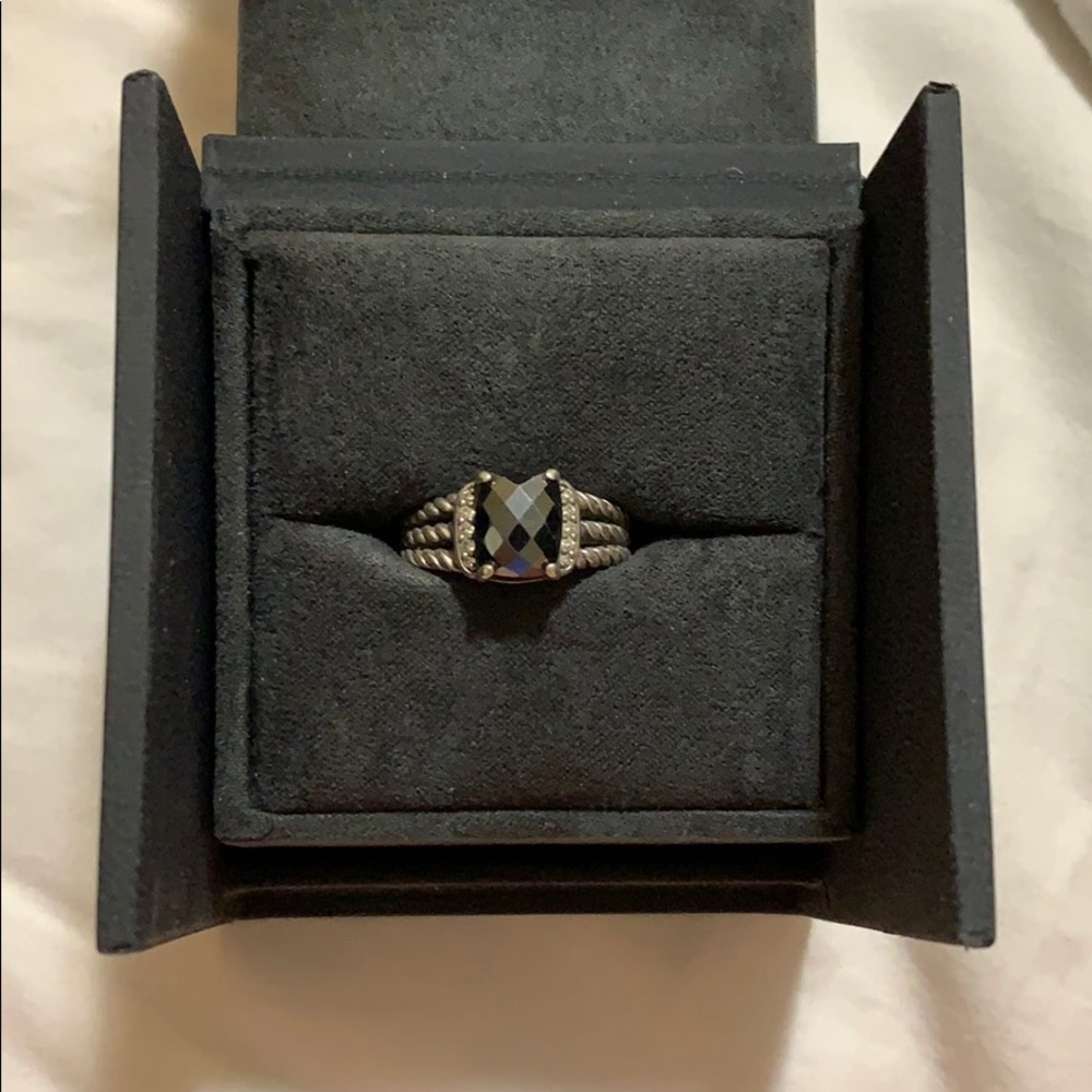 David Yurman Hematite Petite Wheaton Ring